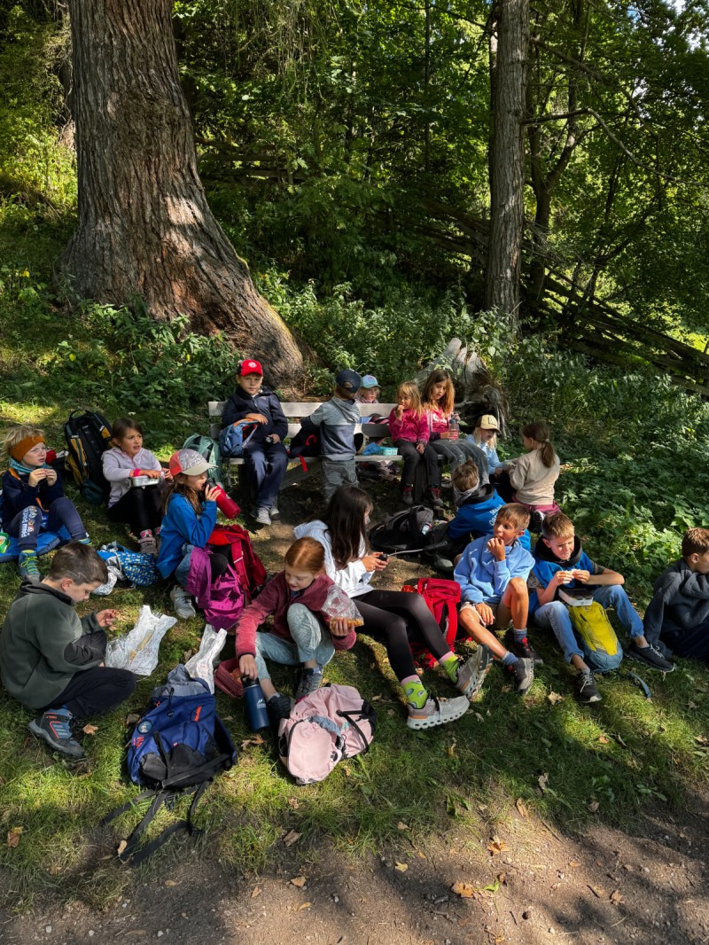 Pause bei der Wanderung